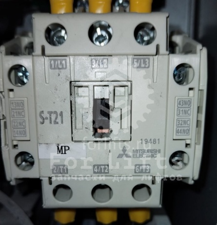 Контактор S-T21 AC200V 2A 2B Mitsubishi Fuji катушка 200-240В 3Р 11кВТ 23А 380В, 2но+2нз