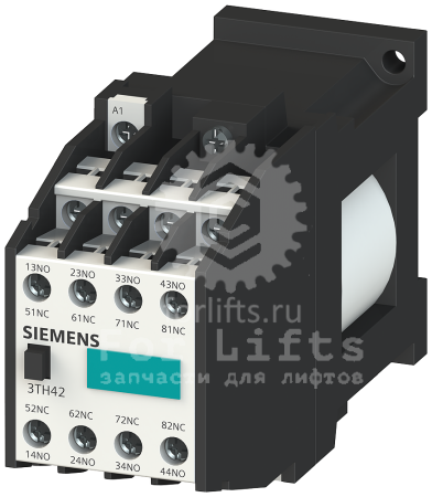 Вспомогательное реле 3TH4244-0BB4 44E DIN EN 50011 Siemens катушка 24В, 4но+4нз