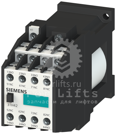 Вспомогательное реле 3TH4244-0BB4 44E DIN EN 50011 Siemens катушка 24В, 4но+4нз