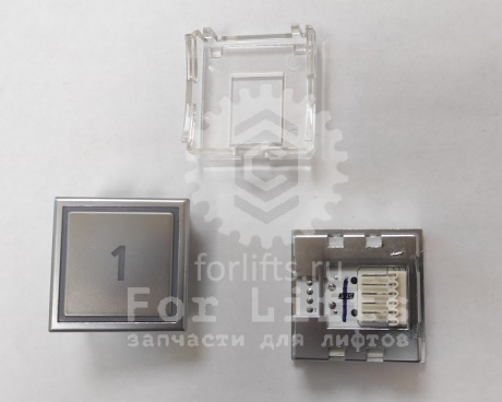 Кнопка приказа "1" разъем 6pin синяя подсветка ThyssenKrupp