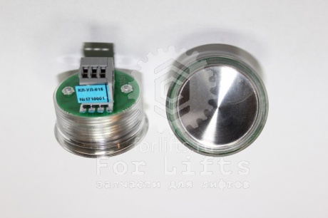 Кнопка КЛ-УЛ-015 RL Otis (зеленый ореол)