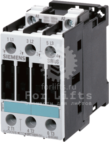 Контактор 3RT1023-1AP00 Siemens катушка 220В 50-60Гц 3-полюса, АС-3 4кВт/400В, типоразмер S0