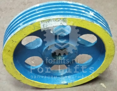 Шкив канатоведущий (КВШ) 500х4х10,5 285.02.00.001 МЛЗ