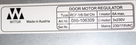 Блок управления (контроллер) привода дверей Hydra 6А RCF-1/6 5302.00.0007 Selcom