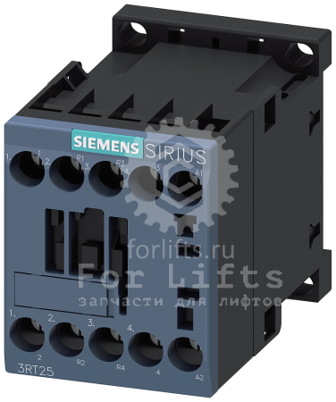 Контактор 3RT2517-1AF00 Siemens катушка 110В 50-6Гц 4-полюса, АС-3 5,5кВт/400В, АС-1 22А, 2но+2нз