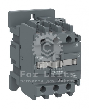 Контактор LC1E65F5 Schneider катушка 110D 400В, 3П, 65А, АС-3, 50/60Гц