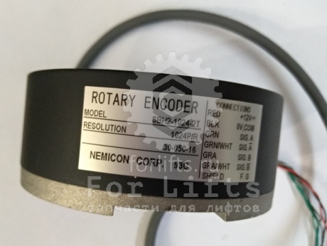 Энкодер (тахометр) OVF20 SBH2-1024-2T (1,6м/с) для лебедок 13VTR и 160VAT Otis