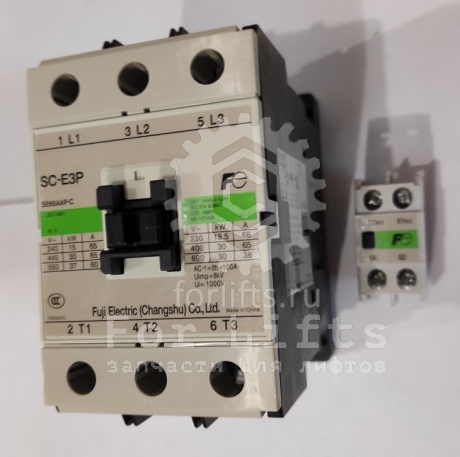 Контактор SC-E3P с доп.контактом 1NO+1NC, катушка 110 VAC Fuji