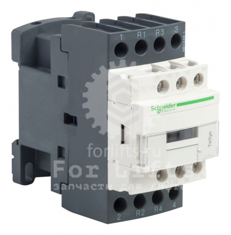 Контактор LC1D128F7 Schneider Electric катушка 110VAC, 4Р, 25А, 50-60Гц (2но+2нз)