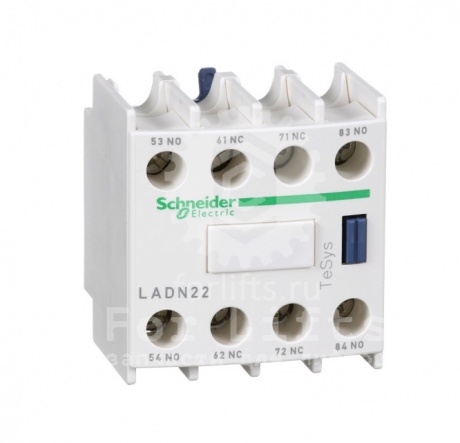 Блок доп.контактов LADN22 фронтальная 2но+2нз Schneider Electric
