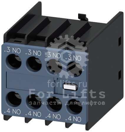 Блок доп.контактов 3RH2911-1FA40 DIN EN 50005 Siemens 4НО: 1НО, 1НО, 1НО, 1НО типоразмер S00-S2