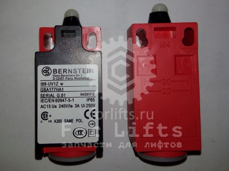 Выключатель концевой I88-UV1Z w GBA177HA1 Bernstein (самовозвратный)