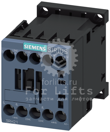 Контакторное реле 3RH2122-1BB40 катушка 24В DC, 2НО+2НЗ, Siemens