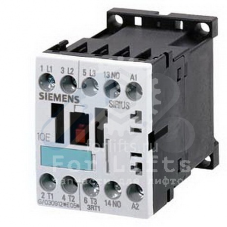 Контактор 3RT1017-1BB42 Siemens катушка 24В 50-60Гц 3-полюса, АС-3, 5,5кВт/400В, 1нз, типоразмер S00